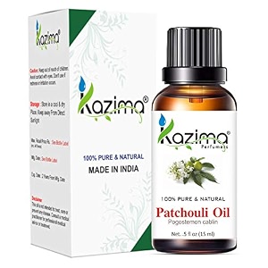 kazima patchouli essential oil - 100 pure natural amp undiluted for skin care amp hair 15ml