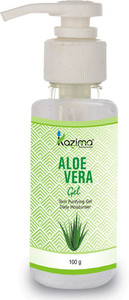 kazima pure natural aloe vera gel - ideal for skin treatment face acne scars hair treatment
