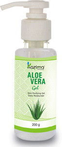 kazima pure natural raw aloe vera gel 200 gram - ideal for skin treatment face acne scars hair treatment