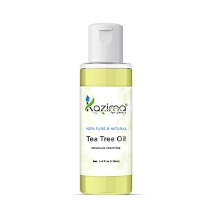 kazima tea tree essential oil - 100 pure natural amp therapeutic grade for skin care amp hair care 100ml