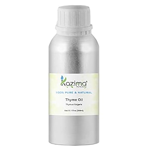 kazima thyme essential oil 15ml  pure amp natural undiluted oil for aromatherapy diffuser skin care hair care body massage diy blends amp home fragrance