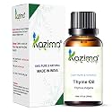 KAZIMA Thyme Essential Oil 15ml | Pure &amp; Natural Undiluted Oil for Aromatherapy, Diffuser, Skin Care, Hair Care, Body Massage, DIY Blends &amp; Home Fragrance