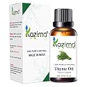 KAZIMA Thyme Essential Oil 15ml | Pure &amp; Natural Undiluted Oil for Aromatherapy, Diffuser, Skin Care, Hair Care, Body Massage, DIY Blends &amp; Home Fragrance