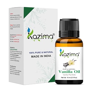 kazima vanilla essential oil - pure amp natural undiluted oil for hair care body oil vanilla perfume skin care amp aromatherapy 15ml