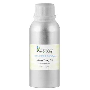 kazima ylang ylang essential oil - 100 pure natural amp undiluted for skin care amp hair cares 300ml