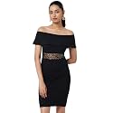 Kazo Embellished Waist Mini Dress with Off