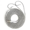 2 Meter Long MMCX IEM Cable, in Ear Monitor Replacement Earphone Cable,KBEAR ST12 Plus 8 Core 4N OFC Silver-Plated HiFi Headphone Extension Wire with 3.5mm Plug for TIN Audio T2 T3 Shure Earbuds,Grey