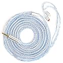KBEAR ST16 Plus Long Earphone IEM Cable 2M Length 5N OCC Silver-Plated Upgrade Long Headphone Extension Cords for UM3X ES4 ZST ZSN ZSR C10 AS10 ZS10 C12 C16 V80 V90 Blon-03 Earbuds Wired (2PIN 3.5MM)