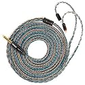 KBEAR ST16 Plus Long Earphone IEM Cable 2M Length 5N OCC Silver-Plated Upgrade Long Headphone Extension Cords for UM3X ES4 ZST ZSN ZSR C10 AS10 ZS10 C12 C16 V80 V90 Blon-03 Earbuds Wired (2PIN 4.4MM)