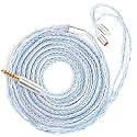KBEAR ST16 Plus Long Earphone IEM Cable 2M Length 5N OCC Silver-Plated Upgrade Long Headphone Extension Cords for UM3X ES4 ZST ZSN ZSR C10 AS10 ZS10 C12 C16 V80 V90 Blon-03 Earbuds Wired (2PIN 4.4MM)