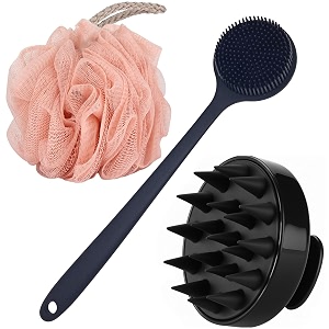 kbs hair scalp massager shampoo brush with soft silicone bristles for anti dandruff removal head massager prevents hair loss for men women loofah-bodyscrubber-bathbrush