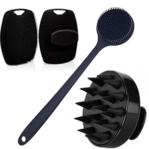 kbs hair scalp massager shampoo brush with soft silicone bristles for anti dandruff removal head massager prevents hair loss for men women bathbrush-bodyscrubber-scalp