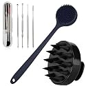 KBS Hair Scalp Massager Shampoo Brush with Soft Silicone Bristles for Anti Dandruff Removal Head Massager Prevents Hair loss for Men, Women (EARCLEAN-BACKSCRUBBER-SCALP)