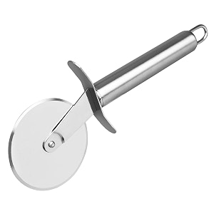 kbs pizza cutter kitchen accessories items silver-steel