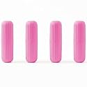 KBS Toothbrush Case Cover (Pack of -4) Capsule Shape Travel Holder Storage Box Container Cosmetics Makeup Brush Pencil Office Product Organizer Bathroom Organizer Accessories (Pink)