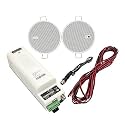 KBSound 50804 Star Space Bluetooth Amplifier, Two 0.5 in. Speakers, White