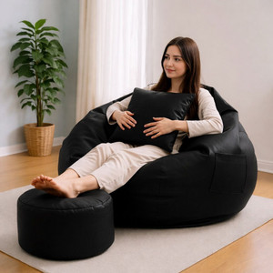 KC FURNISH 4XL Chair Bean Bag Cover