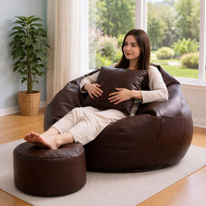 KC FURNISH 4XL Chair Bean Bag Cover