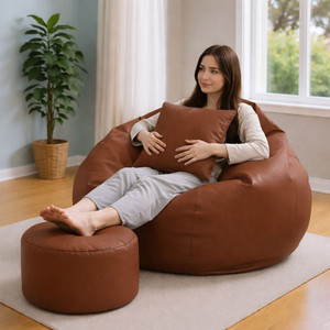 KC FURNISH 4XL Chair Bean Bag Cover