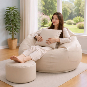 KC FURNISH 4XL Chair Bean Bag Cover