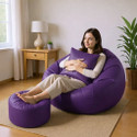 KC FURNISH 4XL Chair Bean Bag Cover
