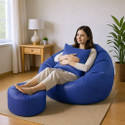 KC FURNISH 4XL Chair Bean Bag Cover