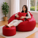 KC FURNISH 4XL Chair Bean Bag Cover