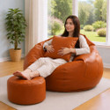KC FURNISH 4XL Chair Bean Bag Cover