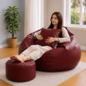 KC FURNISH 4XL Chair Bean Bag Cover
