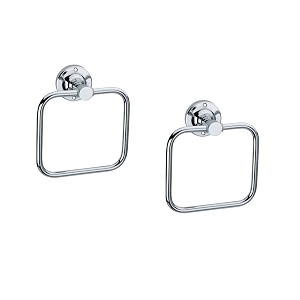 kc stainless steel towel ring for bathroomwash basinnapkin-towel hangerbathroom accessories set of 2 triangle