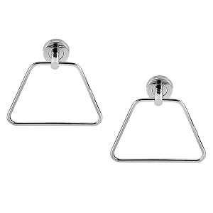 kc stainless steel towel ring for bathroomwash basinnapkin-towel hangerbathroom accessories set of 2 triangle