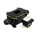 KCD4 Toggle Switch on Off 30A Marine Waterproof Rocker Switch 110v Green LED with Junction Box 30x22mm for Cars,Boat, and DIY Enthusiasts(110-220V Stainless Steel with Box)