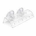 kcrygogo Coral Frag Holder Acrylic Coral Frag Rack with Powerful Double Suction Cups Suitable for Household Fish Tanks (10 Plug Holes) Use Only After Removing The Protective Film.
