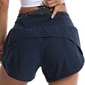 Kcutteyg Running Shorts for Women with Pockets, Yoga Athletic Gym Sports Hiking Workout Shorts 2.5" 4"