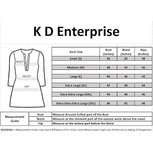 KD Georgette Womens Anarkali Floral Printed Kurta