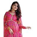 KD Georgette Women39s Anarkali Floral Printed Kurta