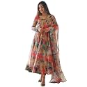 KD Georgette Women39s Anarkali Floral Printed Kurta