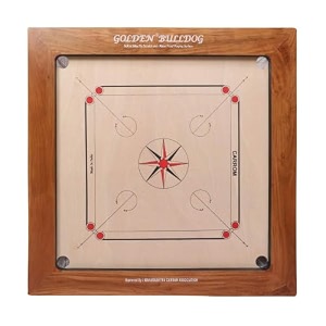 kd willmax golden carrom board antique indoor board game approved by carrom federation of india amp maharashtra carrom association bulldog 28mm