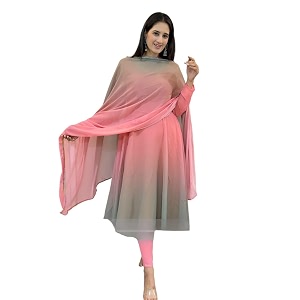 KD Womens Anarkali Floral Printed Kurta Pent