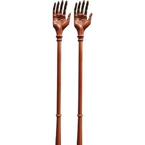 14-inch plastic back scratcher amp itching stick  pack of 2  durable amp comfortable khujli stick for men women amp kids  body massage stick for instant relief  made in india