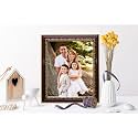 10x10 Inch Maroon Color victorian pattern flexiable Glass (acrylic) &amp; synthetic wood customized Wall Hanging Modern Photo Frame for Wall Decoration