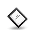 10x10 Inches Flexible Glass &amp; Synthetic Wood Wall Hanging Modern Photo Frame for Wall Decoration Plain Brown Color