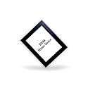 10x10 Inches Flexible Glass &amp; Synthetic Wood Wall Hanging Modern Photo Frame for Wall Decoration Plain Black Color