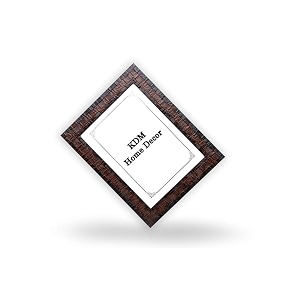 8x8 inches flexible glass amp synthetic wood hangingtable top high density photo frame for wall decoration box brown color