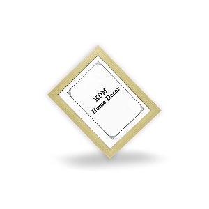 8x8 inches flexible glass amp synthetic wood hangingtable top high density photo frame for wall decoration natural wood color
