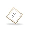 flexiable Glass (acrylic) &amp; synthetic wood customized Hanging/Table Top Modern Photo Frame for Wall Decoration,Size in Inches 8x8 0.5 inch Stick (Yellow)