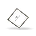 flexiable Glass (acrylic) &amp; synthetic wood customized Hanging/Table Top Modern Photo Frame for Wall Decoration,Size in Inches 8x8 0.5 inch Stick (silver)