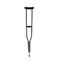Metal Under Arm Auxillary Crutch Pair Height Adjustable Men/Women/Old People Walking Stick - Grey 1 Pcs