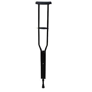 under arm auxillary crutch pair height adjustable menwomenold people walking stick black 1 pcs