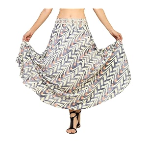 ke kanha exports skirt for womanlong maxi skirt for womanboho beach border printlightweight flowy travel outfitmulticoloreasily fits s to lwaist 28-44 incheslength 38 inches